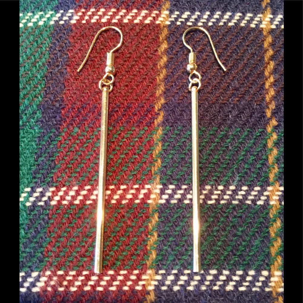 Minimalist Stick Drop Earrings